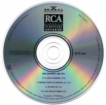 CD Igor Stravinsky: Le Sacre Du Printemps / Firebird Suite LTD