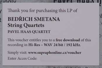 LP Pavel Haas Quartet: String Quartet No. 1 In E Minor "From My Life" / String Quartet No. 2 In D Minor
