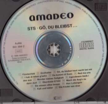 CD STS: Gö, Du Bleibst...