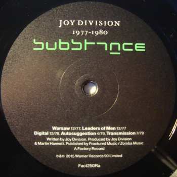 2LP Joy Division: Substance
