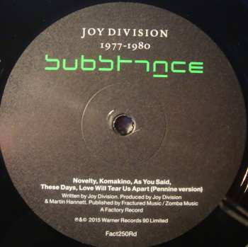 2LP Joy Division: Substance