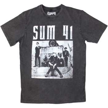 Merch Sum 41: Sum 41 Unisex Stone Wash T-shirt: Box Photo (xx-large) XXL