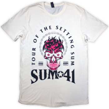 Merch Sum 41: Tričko Tour '24 Pink Skull