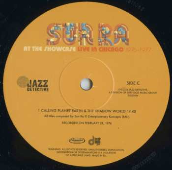2LP Sun Ra: At The Showcase: Live In Chicago 1976-1977 DLX | LTD | NUM
