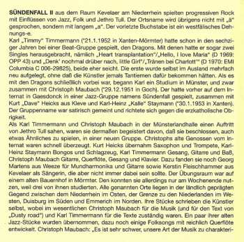 CD Sündenfall II: Sündenfall II