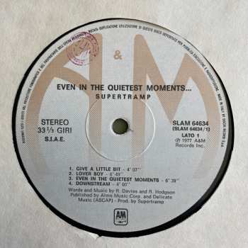 LP Supertramp: Even In The Quietest Moments...