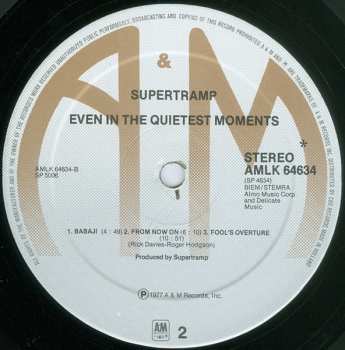 LP Supertramp: Even In The Quietest Moments...