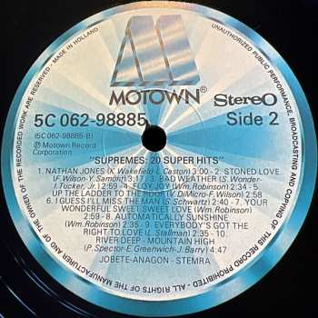 LP The Supremes: 20 Super Hits