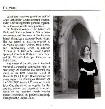 CD Susan Jane Matthews: Chosen Tunes 