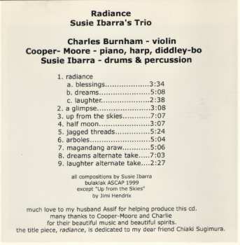 CD Susie Ibarra Trio: Radiance