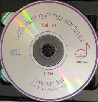 6CD/Box Set Sviatoslav Richter: Carnegie Hall, New York, October 19, 23, 25, 28, 30, 1960 - Sviatoslav Richter Achives, Vol. 10