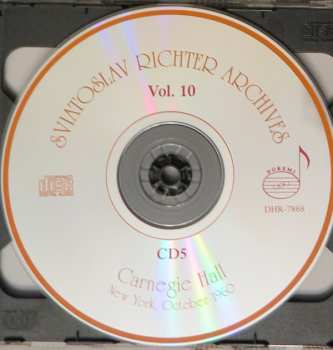 6CD/Box Set Sviatoslav Richter: Carnegie Hall, New York, October 19, 23, 25, 28, 30, 1960 - Sviatoslav Richter Achives, Vol. 10