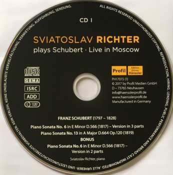 10CD/Box Set Franz Schubert: Live In Moscow
