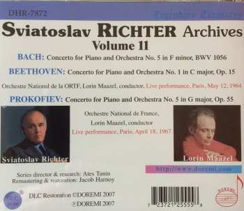 CD Johann Sebastian Bach: Sviatoslav Richter Archives Vol. 11 - Piano Concertos