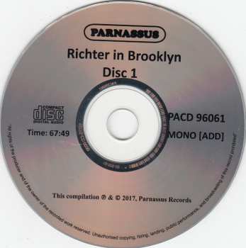 2CD Sviatoslav Richter: Richter In Brooklyn