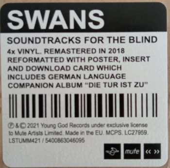 4LP Swans: Soundtracks For The Blind