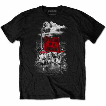 Merch System Of A Down: Tričko Banner Marches 