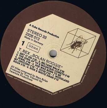 LP T. Rex: Bolan Boogie