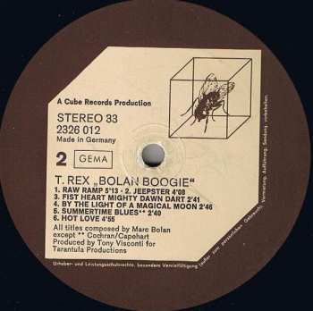 LP T. Rex: Bolan Boogie
