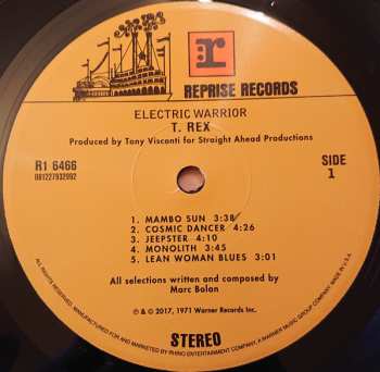 LP T. Rex: Electric Warrior LTD