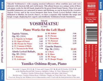 CD Takashi Yoshimatsu: Piano Works For The Left Hand