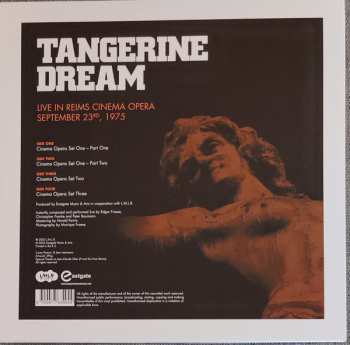 2LP Tangerine Dream: Live In Reims Cinema Opera, September 23rd, 1975 LTD | CLR