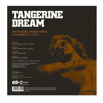 2LP Tangerine Dream: Live In Reims Cinema Opera, September 23rd, 1975 LTD | CLR