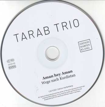 CD Tarab Trio: Aman hey Aman – Wege nach Kurdistan