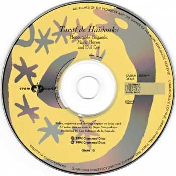CD Taraf de Haïdouks: Honourable Brigands, Magic Horses And Evil Eye