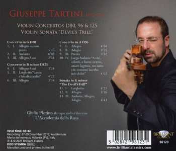 CD Giuseppe Tartini: Violin Concertos D80, 96 & 125, Violin Sonata "Devil's Thrill"