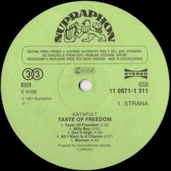 LP Katapult: Taste Of Freedom