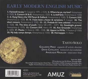 CD Tasto Solo: Early Modern English Music 1500-1550