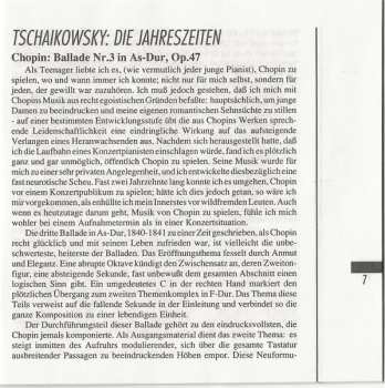 CD Pyotr Ilyich Tchaikovsky: The Seasons, Op. 37a / Ballade No. 3 In A-Flat Major, Op. 47 / Four Valses