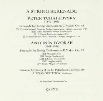 CD Antonín Dvořák: A String Serenade