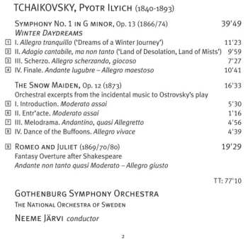 SACD Pyotr Ilyich Tchaikovsky: Symphony No.1 'Winter Daydreams', The Snow Maiden, Romeo And Juliet