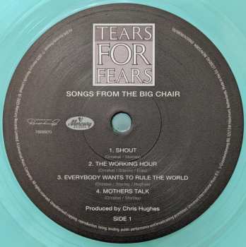 LP Tears For Fears: Songs From The Big Chair CLR | LTD