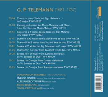 CD Georg Philipp Telemann: Works For Violins Without Bass