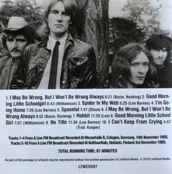 CD Ten Years After: The 1969 Broadcasts