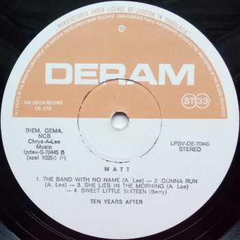 LP Ten Years After: Watt