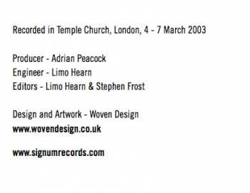 CD Tenebrae: Mother And Child