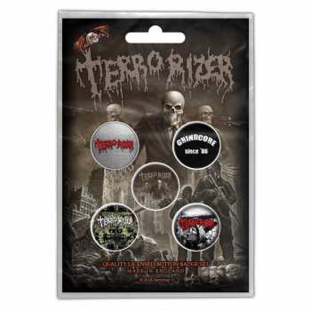Merch Terrorizer: Súprava Odznakov Caustic Attack 