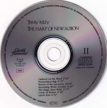 2CD Terry Riley: The Harp Of New Albion