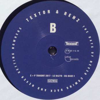 LP/CD Textor: The Days Of Never Coming Back And Never Getting Nowhere