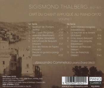 CD Sigismond Thalberg: L'Art Du Chant Applique Au Piano Op.70, Vol. 1
