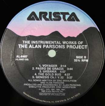 LP The Alan Parsons Project: The Instrumental Works