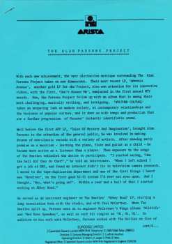 LP The Alan Parsons Project: Vulture Culture