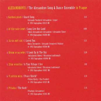 CD The Alexandrov Red Army Ensemble: The Alexandrov Song & Dance Ensemble In Prague