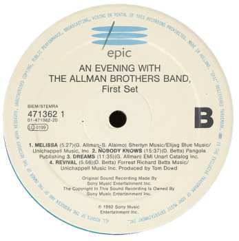 LP The Allman Brothers Band: An Evening With The Allman Brothers Band - First Set