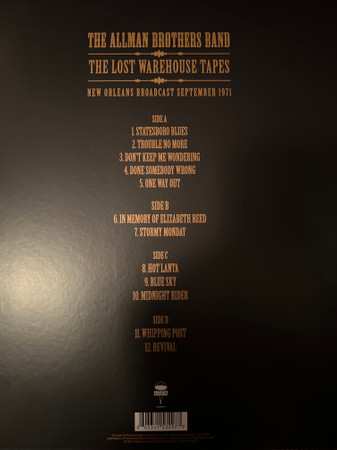 LP The Allman Brothers Band: The Lost Warehouse Tapes: New Orleans Broadcast September 1971