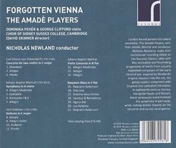 CD The Choir Of Sidney Sussex College, Cambridge: Forgotten Vienna